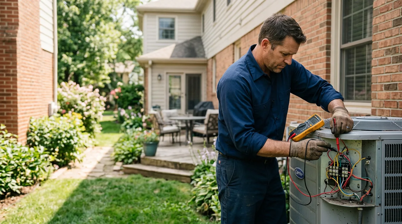 HVAC technician working near Fryeburg, ME